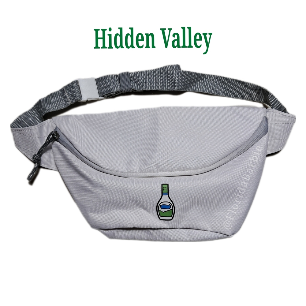 Bags Hidden Valley Men Women Fanny Bag Gray White Adjust Travel Zipper Belt Bag